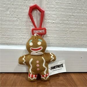 Fortnite Gingerbread Ornament - Brown and Red